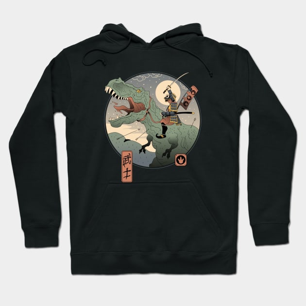 Jurassic Samurai Hoodie by Vincent Trinidad Art